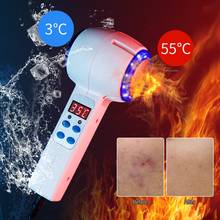 Hot Cold Hammer Cryotherapy Blue Photon Acne Pore Wrinkle Remove Skin Beauty Massager Lifting Rejuvenation Facial Care 2024 - buy cheap