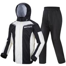 Nylon Motorcycle Raincoat Rain Pants Suit Men Waterproof Split Ultra-Thin Rain Coat Jacket Flash Shoe Cover Outdoor Hiking Gift 2024 - buy cheap