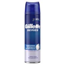 Shaving foam Gillette Series Feeding and toning 250ml,shaving foam, gillette, series, nourishes and tones, male shave, shaving, cocoa butter, Grooming Men, Grooming men, foam, gilette, gillete, seris, shaving foam 2024 - buy cheap