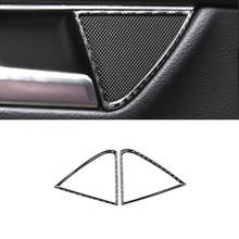 For Mercedes Benz C Class W204 2007 - 2013 Carbon Fiber Car Rear Door Handle Audio Speaker Frame Sticker Loudspeaker Cover Trim 2024 - buy cheap