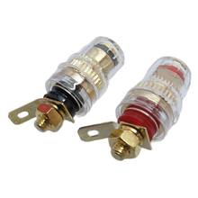 A Pair Banana Connector Copper Terminal Banana Plug Sockets for Loudspeakers Bindig Posts Connector 2024 - buy cheap