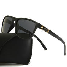 Gafas de sol polarizadas cuadradas de diseño de marca para hombre, lentes de sol masculinas con revestimiento, UV400 2024 - compra barato