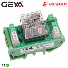 GEYA NG2R 2 Channel Relay Module  12V 24V  1SPDT Relay 10A Plug in Type Omron Relay 2024 - buy cheap