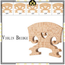 1PC- High Hardness Timber Maple Violin Bridges 4/4-1/8 Size Wooden Nice Crafted Violin Bridge Musical Instrument Accessories 2024 - buy cheap