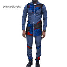 Fashion African Men Sets Tops+Trousers Set African Print Clothing Festive Costume African Clothes for Men Customized WYN970 2024 - buy cheap