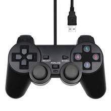 Controle usb para jogos winxp/win7/8/10, joystick com fio para pc windows computador portátil preto 2024 - compre barato