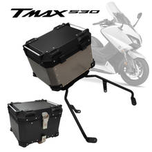 Maletero superior de motocicleta, caja trasera de aleación de aluminio para equipaje trasero, impermeable, 45L, 55L, 65L, para Yamaha TMAX530, 12-13-14-16 2024 - compra barato