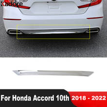 Для Honda Accord 2018 2019 2020 углеродного волокна для переднего и заднего бампера крышка багажника полосы автомобиля наклейки Средства для укладки волос 2024 - купить недорого