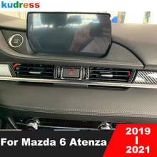 For Mazda 6 Atenza 2019 2020 2021 Carbon Fiber Car Air Conditioning Vent Outlet Cover Trim Molding Sticker Interior Accessories 2024 - buy cheap