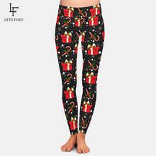 LETSFIND 2020 New 3D Christmas Elements  Digital Print Full Leggings High Waist Soft Slim Women Fitness Leggings 2024 - buy cheap