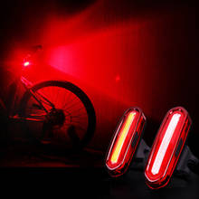 Luz traseira de bicicleta de 120 lúmens, luz recarregável por usb, acessório de segurança à prova d'água 2024 - compre barato