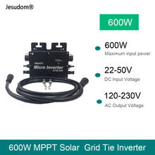 600W Micro Grid Tie Inverter MPPT Solar DC to AC Converter WIFI Version Pure Sine Wave 220V110VAC Output 2024 - buy cheap