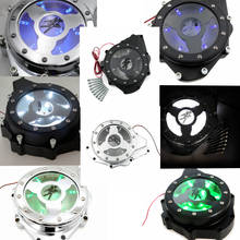 Piezas de motocicleta Aftermarket gratis, protector de cubierta de motor de estator LED verde para Suzuki Gsx1300R Hayabusa 99-19, negro cromado 2024 - compra barato