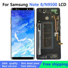 6.3" Original Note 8 SUPER AMOLED LCD Display With Frame For SAMSUNG Galaxy NOTE8 LCD N9500 N9500F LCD Display Touch Screen 2024 - buy cheap