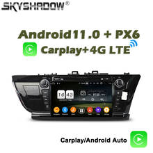 Reproductor de DVD PX6 para coche Toyota COROLLA 720-2014, inalámbrico, 2016 P, Android 11, 4G + 64G, Wifi, Bluetooth, RADIO GPS, derecha e izquierda 2024 - compra barato