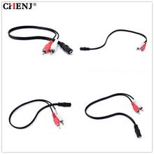 3.5mm 1/8" Audio Cable Stereo Female Jack To 2 RCA Male Jack Adapter AUX Audio Headphone Y Type Cable Splitter 28.5cm 2024 - buy cheap