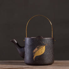 Tetera de cerámica gruesa Retro Para el hogar, tetera de té de Kung Fu de cerámica creativa, tetera de porcelana, juego de té chino tradicional 2024 - compra barato