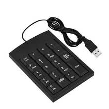 Mini teclado numérico Universal con cable USB, teclado Digital con número para ordenador portátil, escritorio, PC, 19 teclas 2024 - compra barato