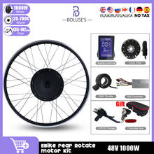 Kit de conversão de bicicleta elétrica 48v1000w traseira girar motor do cubo de roda 20-29inch700c com s900 display ebike kit de conversão 2024 - compre barato