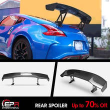 Alerón trasero de carbono brillante para coche, Kit aerodinámico para Nissan Fairlady Z Z34 370Z VTX2, acabado negro 2024 - compra barato