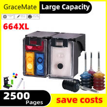 GraceMate-cartucho de tinta recargable, Compatible con HP 664, DeskJet 2675, 2676, 2677, 2678, 1115, 2135, 1118, 2138, nuevo 2024 - compra barato