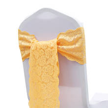 Wedding Decorations Lace Chair Sashes 8X108 inch Chair Bow Tie for Wedding Party Supply Outdoor Event Restaurant Hotel Cafe 2024 - buy cheap