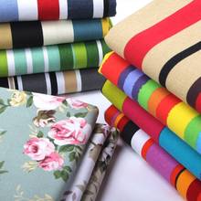 150cmX50cm Thickening Pure Cotton Canvas Fabrics Sofas Tablecloths Curtains Pillows Floral Stripes Coarse Fabrics Sewing Fabric 2024 - buy cheap