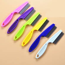 1pcs Dog Pet Hair Grooming Comb Flea Shedding Brush Puppy Cat Dog Handhold Stainless Hair Combs Cat Dog Bath Cleaning Supplies 2024 - buy cheap