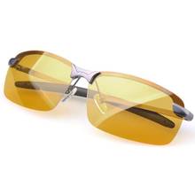 Мужские водительские очки из алюминиево-магниевого сплава, очки ночного видения, антибликовые поляризованные солнцезащитные очки для вождения 2024 - купить недорого