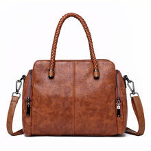 Vintage três saco de tecelagem bolsa de couro bolsas de luxo bolsas femininas designer alta qualidade grande tote sac a principal 2024 - compre barato