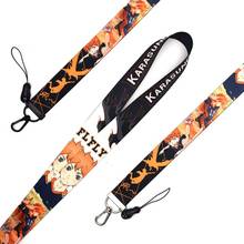 1pc New Japan Anime Haikyuu Keychain Accessories Cosplay Prop Key Rings Cell Phone Neck Strap ID Lanyards Figure Toys 2024 - buy cheap