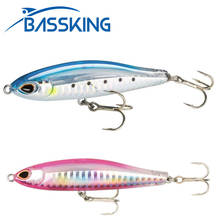 BASSKING-señuelo para Pesca con señuelo, aparejo De Pesca De agua salada, aparejos De Pesca, 80mm, 16g 2024 - compra barato