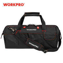 WORKPRO Tool Bag,  Portable Waterproof Electrician Bag Multifunction Canvas Tool Organizer for Repair Installation HVAC 2024 - buy cheap