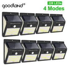 228/222 LED Solar Light Outdoor Solar Lamp with Motion Sensor Waterproof 4 Modes SunLight LED Spotlight for Garden Decoration 2024 - buy cheap