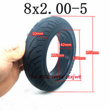 Newest 8X2.00-5 Explosion-proof Solid Tire 8*2.00-5 Tubeless Tyre  for 8-inch Electric Scooter 2024 - buy cheap