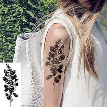 Waterproof Temporary Tattoo Sticker Beautiful Flower Fake Tatto Flash Tatoo Hand Arm Foot Shoulder Tato for Girl Women Men 2024 - buy cheap