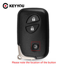 KEYYOU-carcasa de repuesto de 3 botones para mando a distancia, funda para Lexus IS250, ES350, GS350, LS460, GS, con hoja de llave pequeña 2024 - compra barato
