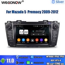 Android 11.0 IPS  8 Core 8G 128GB ROM Car DVD Player GPS navi Map RDS Radio wifi Bluetooth 5.0 For Mazda 5 Premacy 2009 - 2012 2024 - buy cheap