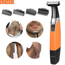 Kemei Men's Electric Shaver Beard Trimming Sideburns Eyebrows Shaving Machine Cut Shaver Rechargeable hair removal Razor For Men 2024 - buy cheap