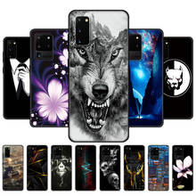 Capa para telefone samsung de silicone, capinha de tpu preta para s20 plus, s20 ultra, s20 fe 2024 - compre barato