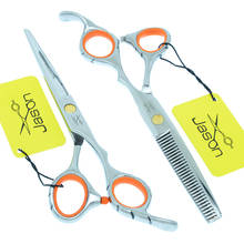 Jason 5.5/6 inch Professional Hair Cutting Scissors Kit Barber Scissors Shears Set Hairdressing Styling Thinning Razors A0053D 2024 - buy cheap