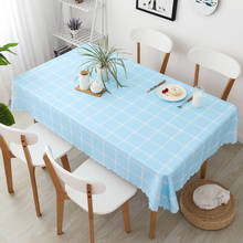 Mantel de lino y algodón de estilo nórdico, cubierta de mesa de comedor Simple y moderna para el hogar, decoración Rectangular para fiesta de té y café, mantel de mesa 2024 - compra barato