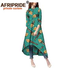 African Dresses for Women Plus Size Clothes Half Sleeve Casual A-Line Print Dress Wax Batik Bazin Riche Ankara Outfits A7225114 2024 - buy cheap