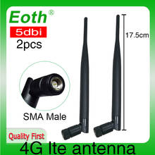 Antena 4G LTE 5DBI, conector macho SMA, 2 uds., antena externa, 4g, 698 ~ 960MHz /1710 ~ 2690MHz para Huawei, repetidor de módem enrutador 2024 - compra barato