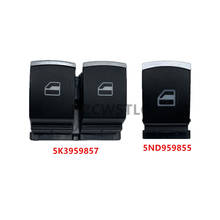 Free Shipping Chrome Window Control Switch For VW Golf 5 6 Touran Passat B6 B7 CC Caddy Tiguan Polo Touran 5K3959857 5ND959855 2024 - buy cheap