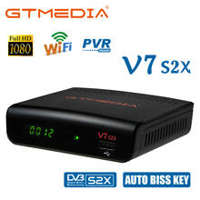 GTMEDIA-receptor de TV por satélite V7 S2X, decodificador con USB, WIFI, FTA, compatible con DRE & Biss key, multi-stream/T2MI, Youtube, FULL HD, 1080P 2024 - compra barato