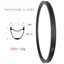 29er 34mm Width MTB XC TAPELESS TUBELESS Disc Carbon Rim 30mm Depth 24H 28H 32H 36H 29'' Tube is Ready Mountain Wheel UD 3K 12K 2024 - buy cheap