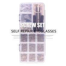 Eyeglasses Sunglasses Repair Kit Tool Glasses Screwdriver Screws Sets Nuts Nose Pad Optical Repair Tool Parts Assorted Kit 2024 - buy cheap