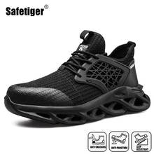 Mens Breathable Safety Shoes with Steel Toe Large Size 36-48 Work Boots for Men 2024 - buy cheap