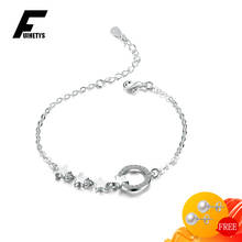 Fashion Women Bracelet 925 Silver Jewelry Five-pointed Star Shape Zircon Gemstone Accessories for Wedding Engagement Party Gift 2024 - buy cheap